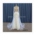 Ungrouped Elegant Mermaid Lace Illusion Ball Gown Long Sleeves bridal wedding dress Manufactory